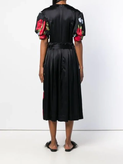 Shop Simone Rocha Bow Waist Dress In Black