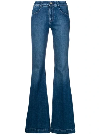 Shop Stella Mccartney Flared Jeans In Blue