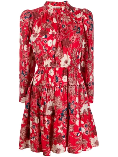 Shop Ulla Johnson Floral Day Dress - Red