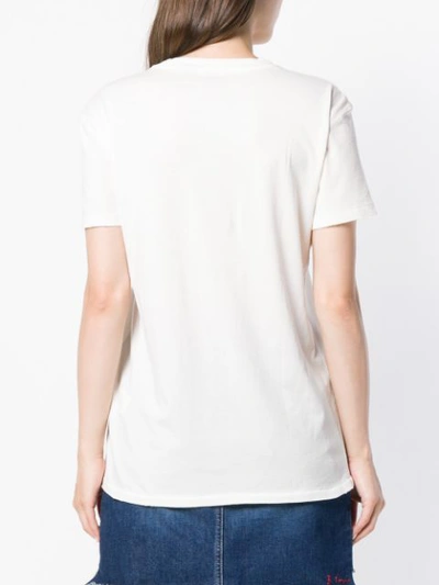 Shop Polo Ralph Lauren Embroidered Logo T-shirt - White