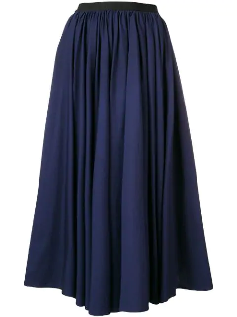 Antonio Marras Flared Midi Skirt In Blue | ModeSens