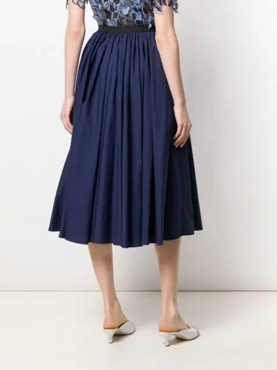 Shop Antonio Marras Flared Midi Skirt In Blue