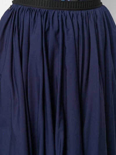 Shop Antonio Marras Flared Midi Skirt In Blue