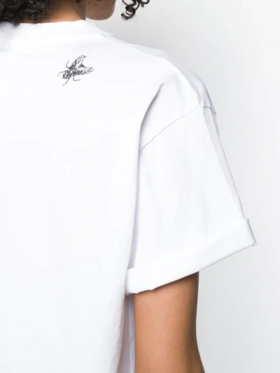 Shop Aries Project Print T-shirt In White