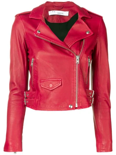 Shop Iro Ashville Biker Jacket In Red