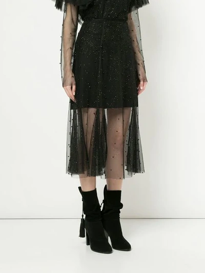 Shop Macgraw Nebulae Skirt In Black