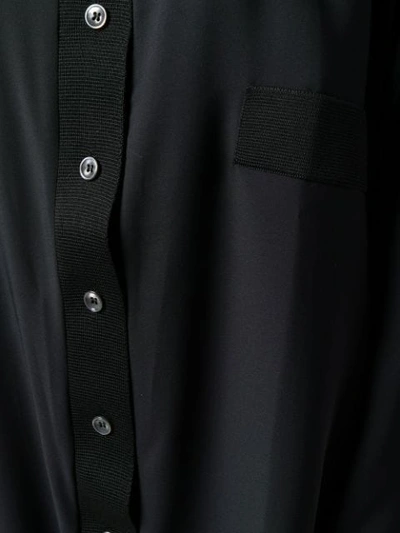 Shop Maison Margiela Bluse Im Oversized-look In Black