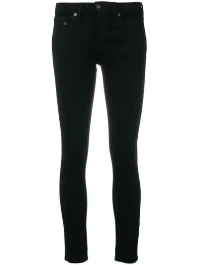 Shop Rag & Bone Capri Skinny Jeans - Black