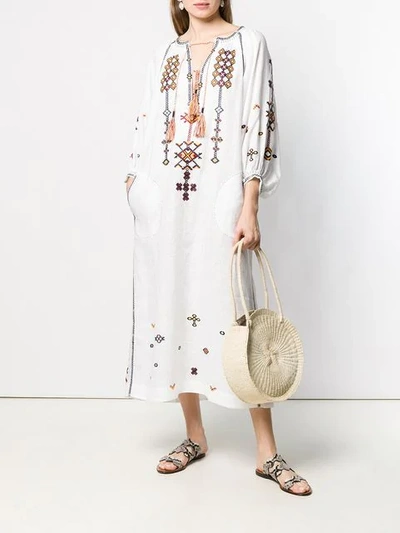 Shop Vita Kin Printed Maxi Dress - White