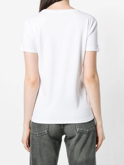 Shop Alyx Ribbed Crewneck T-shirt In White