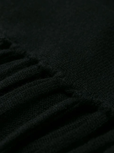 Shop Ferragamo Tassel Cardi-coat In Black