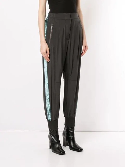 Shop Haider Ackermann Tapered Track Trousers In Grey