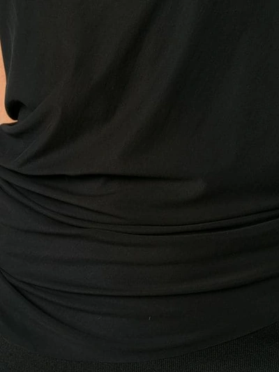 Shop Rick Owens Draped Dress In Black
