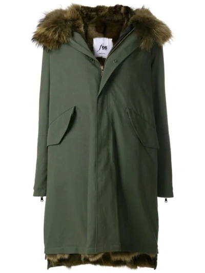 Shop Furs66 Zipped Parka - Green