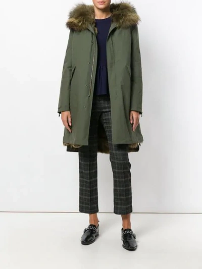 Shop Furs66 Zipped Parka - Green