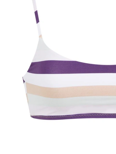 Shop Amir Slama Striped Bikini In Pink