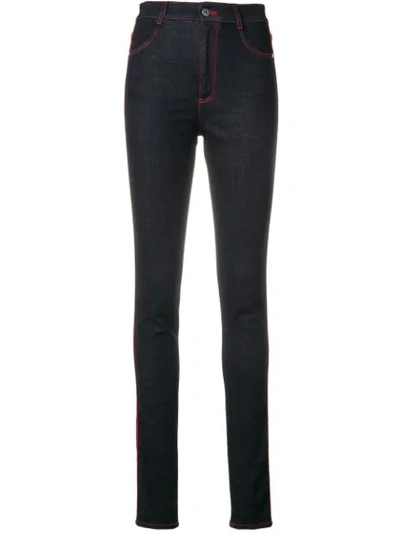 Shop Stella Mccartney High Rise Skinny Jeans In Black
