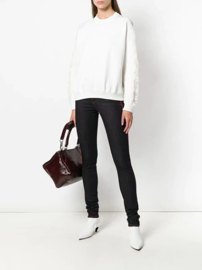 Shop Stella Mccartney High Rise Skinny Jeans In Black