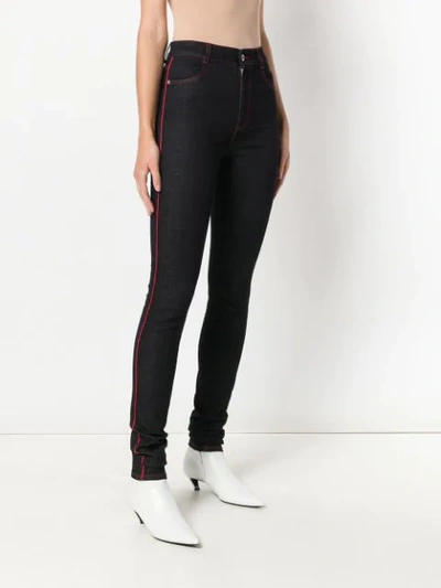 Shop Stella Mccartney High Rise Skinny Jeans In Black