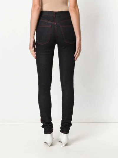 Shop Stella Mccartney High Rise Skinny Jeans In Black