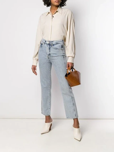 Shop Victoria Victoria Beckham Super High Cali Jeans In Blue