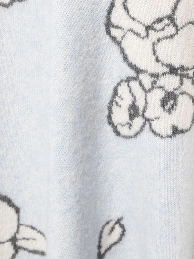 ADAM LIPPES 针织嵌花半身裙 - 蓝色