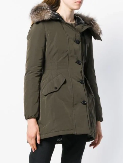 Shop Moncler Monticole Parka Coat In 828  Olive