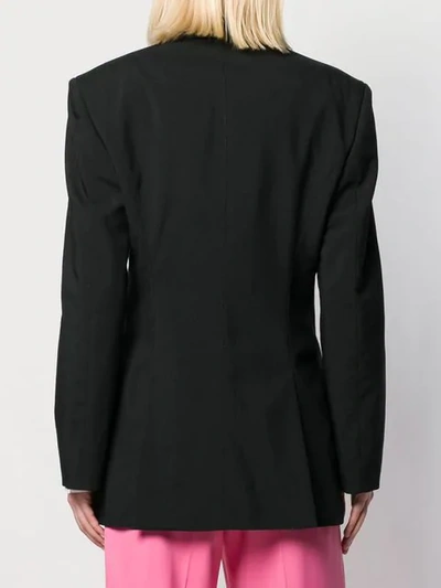 Shop Haider Ackermann Slashed Lapel Jacket In Black