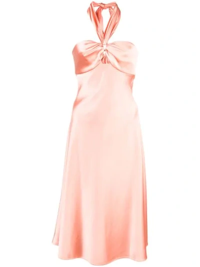 Shop Jonathan Simkhai Neckholder-kleid - Rosa In Pink