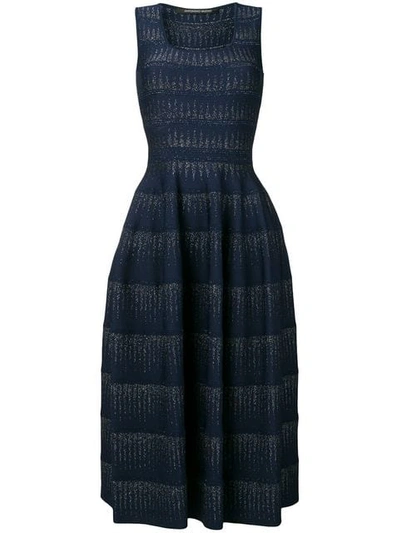 Shop Antonino Valenti Lidania Knit Midi Dress - Blue