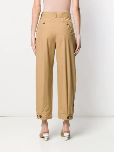 Shop Weekend Max Mara High-waisted Trousers - Neutrals