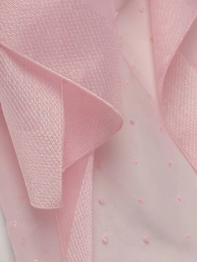 Shop Ermanno Scervino Asymmetric Tulle Dress - Pink