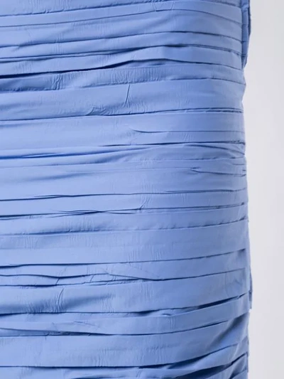 Shop Irene Pleated Midi Skirt In Blue