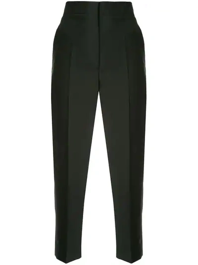 Shop Ports 1961 Creased Cropped Trousers In Black