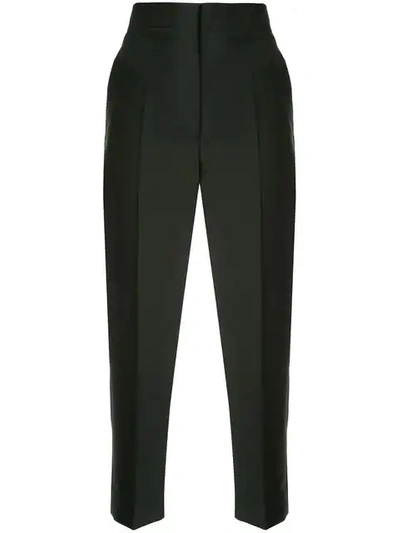 creased cropped trousers