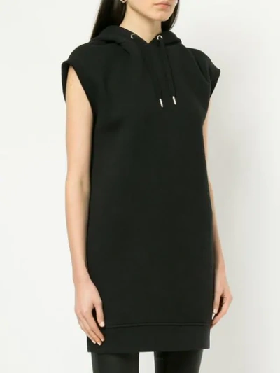 Shop Alexander Wang T Hooded Dress In Black