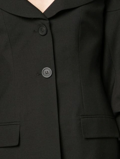 Shop Vera Wang Puff Sleeve Jacket In Black