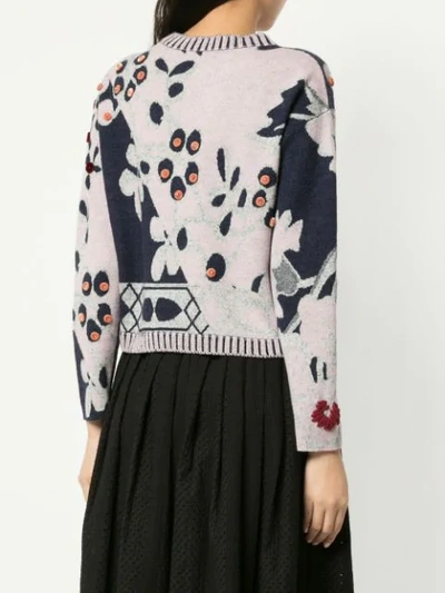Shop Onefifteen Floral Pattern Sweater In Pink
