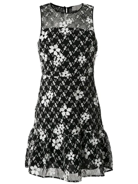 michael kors black floral dress