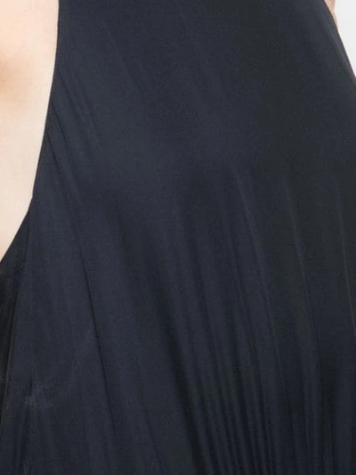 Shop Tibi Claude Sequin Panel Halterneck Dress In Black