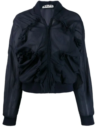 Shop Aalto Structured Bomber Jacket - Blue