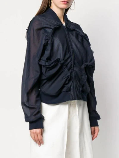 Shop Aalto Structured Bomber Jacket - Blue