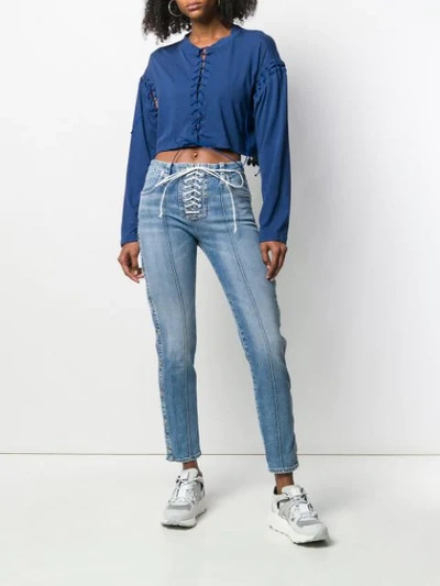 Shop Ben Taverniti Unravel Project Slim-fit Jeans In Blue