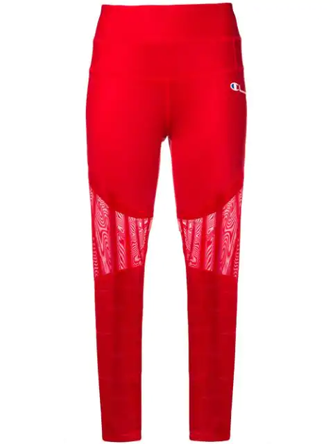 champion red leggings