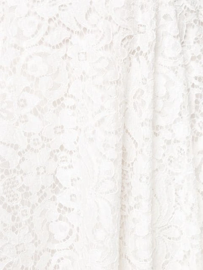 Shop Dolce & Gabbana Cordonetto Lace Skirt In White