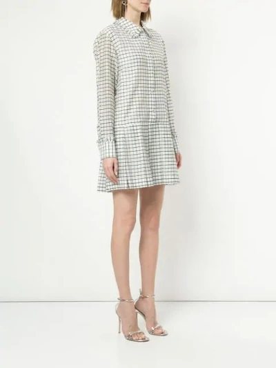 Shop Macgraw Optical Dress In White