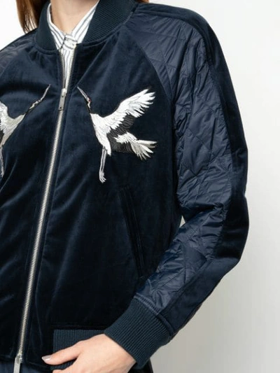 Shop Golden Goose Maki Bomber Jacket - Blue