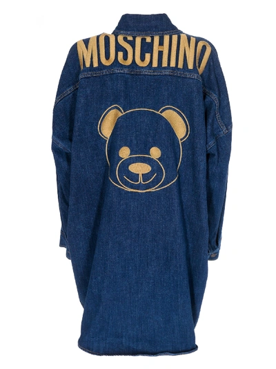 Shop Moschino Denim Shirt Dress