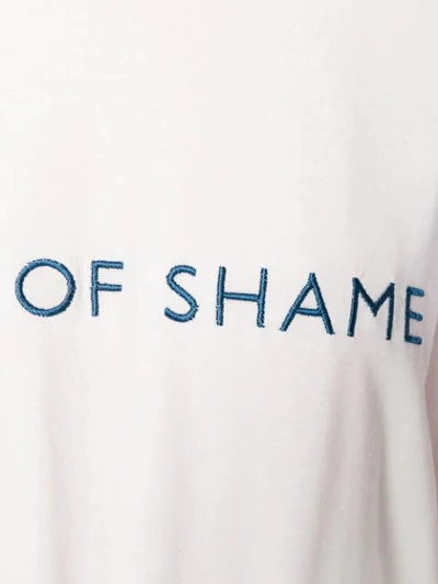 Shop Walk Of Shame Logo Printed T-shirt In White