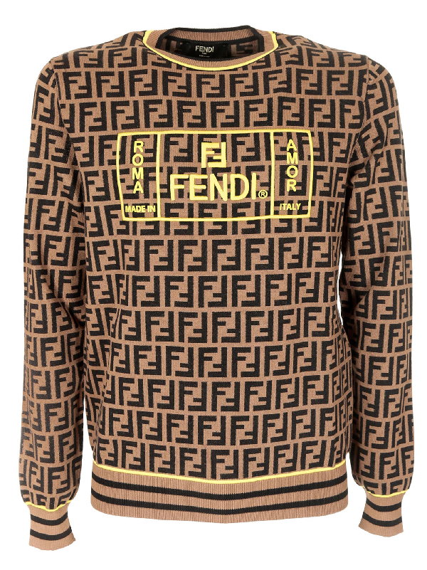 yellow fendi sweater